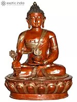 45" Large Size Tibetan Buddhist Medicine Buddha Brass Statue | Handmade | Made in India