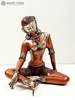 8" Tibetan Buddhist Deity Green Tara Brass Sculpture | Handmade | Made in India