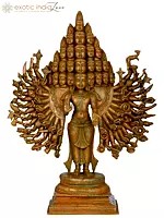 18" The Majestic Lord Sadashiva, Shiva of Great Cosmic Beauty | Handmade | Madhuchista Vidhana (Lost-Wax) | Panchaloha Bronze from Swamimalai