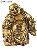 8" Laughing Buddha as a Wealth Giver (Vastu Compliant) | Indian Handcrafted Idol