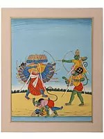 Prabhu Shri Ram Killing Ravana (Dashanan)