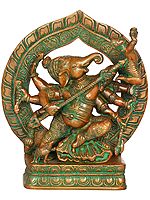 9" Vighnesha (A Rare Form of Ganesha) in Brass | Handmade | Made In India