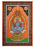Patanjali Pattachitra Painting | Watercolor on Patti