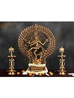 28" Large Size Lord Shiva as Nataraja Brass Sculpture