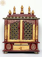 Wooden Temple with Doors