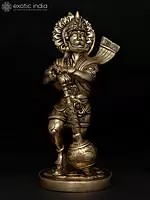 13" Bahubali Hanuman | Brass Statue