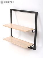 20" Designer Double Shelf | Wall Hanging