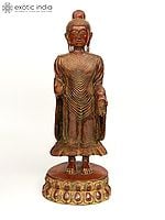 30" Large Buddha Brass Figurines: The Universal Teacher | Handmade