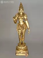 56" Large Devi Parvati, The Himalayan Maha-Tapasvini