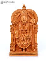 9" Tirupati Balaji (Venkateshvara) | Wood Carved Statue