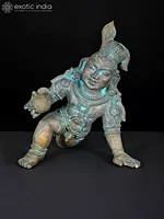 8" Crawling Laddu Gopal (Krishna) | Bronze Statue