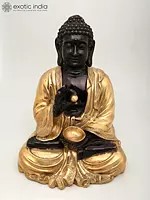16" Sitting Lord Buddha | Brass Statue
