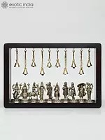 12" Wood Framed Superfine Dashavatara of Lord Vishnu in Brass | Wall Hanging