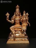 7" Hindu Deities Lakshmi Narayana Bronze Statue