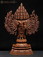 20" Majestic Lord Sadashiva, Shiva of Great Cosmic Beauty | Handmade | Madhuchista Vidhana (Lost-Wax) | Panchaloha Bronze from Swamimalai