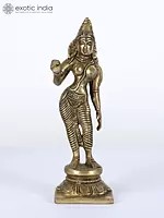 8" Goddess Uma (Parvati) Brass Statue | Religious Figurine