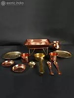 Hindu Ritual Agnihotra Set | Copper and Brass
