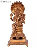 11'' Lord Varaha with Goddess Lakshmi | Madhuchista Vidhana (Lost-Wax) | Panchaloha Bronze from Swamimalai