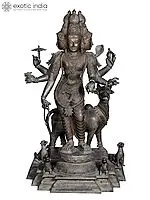 58'' Dattatreya Statue, Panchaloha Bronze, Lost-Wax Casting