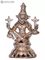 5'' Lord Varaha Bronze Statue in Sacred Yoga Asana