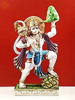 40" Large Hanuman Ji Lifting Sanjeevani Booti Mountain