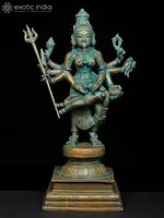 15" South Indian Goddess Periyachi/Pechiamman | Madhuchista Vidhana (Lost-Wax) | Panchaloha Bronze from Swamimalai
