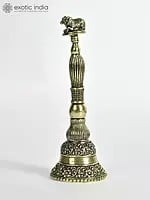 Small Superfine Nandi Bell in Brass | Sacred Puja Items for Rituals