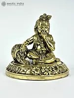 Small Superfine Butter Krishna Brass Statue