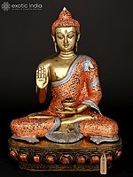 21" Superfine Blessing Lord Buddha | Brass Statue