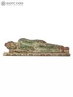 19" Mahaparinirvana Buddha | Wood Carved Statue