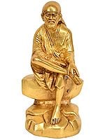 7" Shirdi Sai Baba Brass Statue | Handmade | Made in India