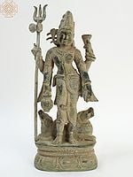 Shiva and Durga (Ardhanarishvara) In Brass | Handmade | Made In India