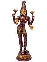 33" Large Size Goddess Lakshmi In Brass | Handmade | Made In India