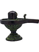 8" Shiva Linga Statue in Brass | Handmade | Made in India