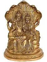 Lakshmi-Vishnu Statue Seated on Sheshnag