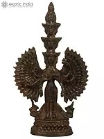 9" The Divine Suffering Of Lord Avaloiteshvara | Brass | Handmade | Made In India