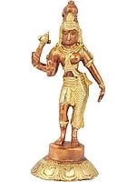 6" Ardhanarishvara Statue (Shiva Shakti) In Brass | Handmade | Made In India