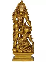 13" Kamadeva and Rati In Brass | Handmade | Made In India