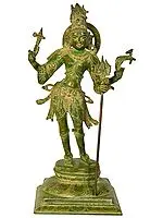 20" Lord Shiva as Pashupatinath In Brass | Handmade | Made In India