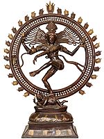 42" Large Size Lord Shiva As Nataraja Dancing on Apasmara In Brass | Handcrafted In India