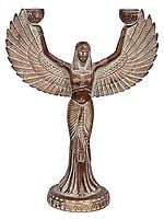 12" Goddess Isis In Brass | Handmade | Made In India