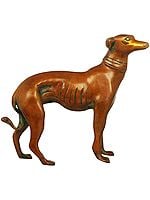 Dog Figurine in Brass