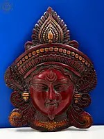 10" Brass Goddess Kali Mask | Handmade | Made In India