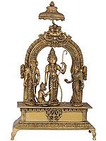 18" Rama Darbar In Brass | Handmade | Made In India