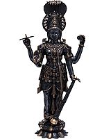 40" Large Size Lord Vishnu Brass Statue | Handmade | Made in India
