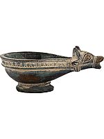 4" Nandi Oil Lamp (Diya) In Brass | Handmade | Made In India