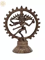 5" Lord Shiva as Nataraja | Brass Statue | Handmade | Made In India