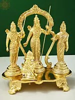 7" Ram Darbar In Brass
