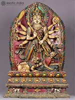 Ugra-Chandi- Durga Wooden Statue