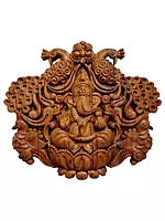 Wooden Ganpati Wall Hanging Panel
